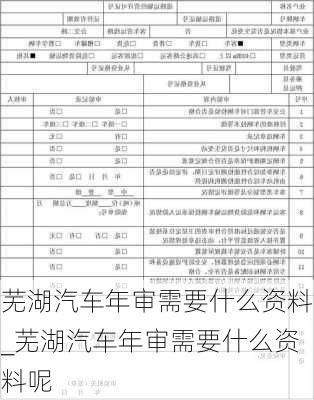 蕪湖汽車年審需要什么資料_蕪湖汽車年審需要什么資料呢