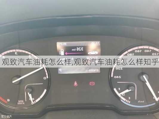 觀致汽車油耗怎么樣,觀致汽車油耗怎么樣知乎