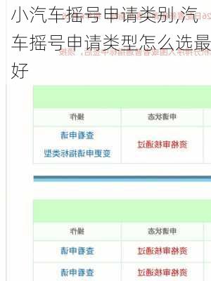 小汽車(chē)搖號(hào)申請(qǐng)類(lèi)別,汽車(chē)搖號(hào)申請(qǐng)類(lèi)型怎么選最好