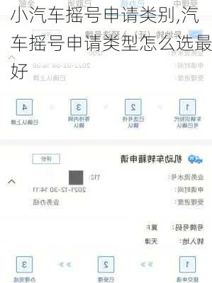 小汽車(chē)搖號(hào)申請(qǐng)類(lèi)別,汽車(chē)搖號(hào)申請(qǐng)類(lèi)型怎么選最好