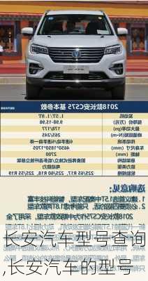 長安汽車型號查詢,長安汽車的型號