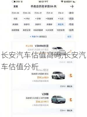 長安汽車估值高嗎,長安汽車估值分析