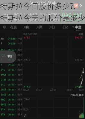 特斯拉今日股價(jià)多少?,特斯拉今天的股價(jià)是多少