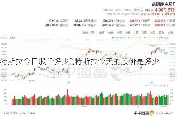 特斯拉今日股價(jià)多少?,特斯拉今天的股價(jià)是多少