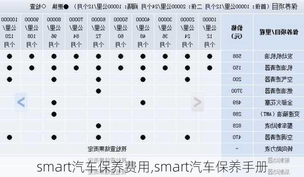 smart汽車保養(yǎng)費(fèi)用,smart汽車保養(yǎng)手冊(cè)