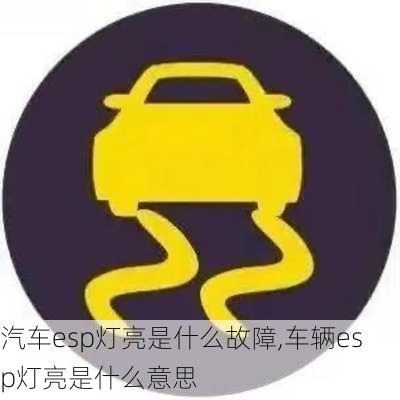 汽車esp燈亮是什么故障,車輛esp燈亮是什么意思