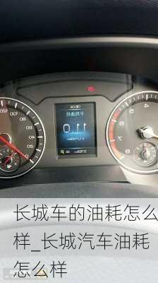 長(zhǎng)城車(chē)的油耗怎么樣_長(zhǎng)城汽車(chē)油耗怎么樣