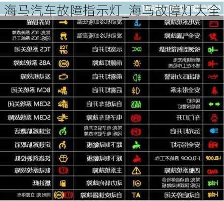 海馬汽車故障指示燈_海馬故障燈大全