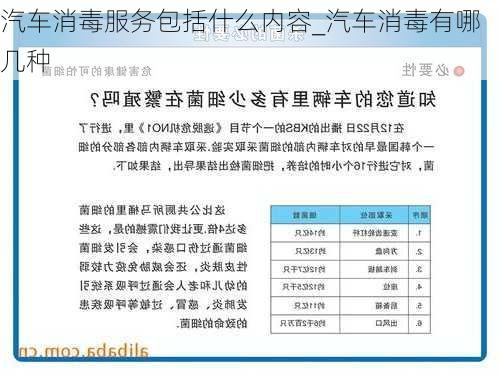 汽車消毒服務(wù)包括什么內(nèi)容_汽車消毒有哪幾種