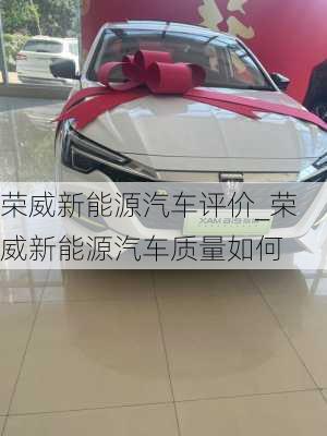 榮威新能源汽車評價_榮威新能源汽車質量如何