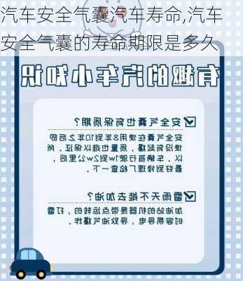 汽車安全氣囊汽車壽命,汽車安全氣囊的壽命期限是多久