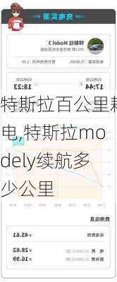 特斯拉百公里耗電,特斯拉modely續(xù)航多少公里