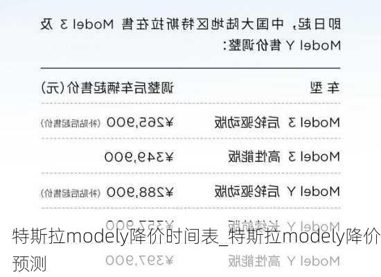 特斯拉modely降價時間表_特斯拉modely降價預(yù)測
