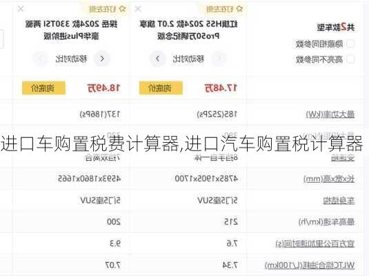 進(jìn)口車購(gòu)置稅費(fèi)計(jì)算器,進(jìn)口汽車購(gòu)置稅計(jì)算器