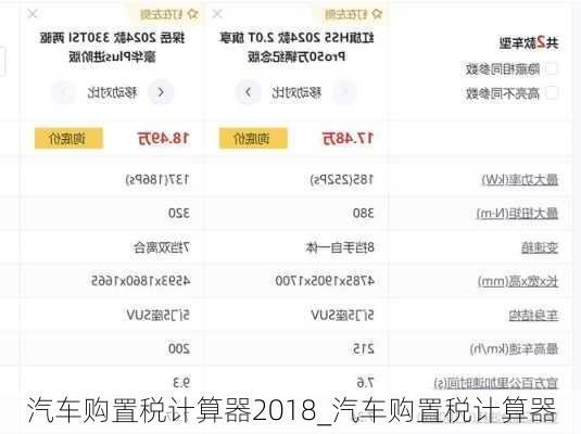 汽車購置稅計(jì)算器2018_汽車購置稅計(jì)算器