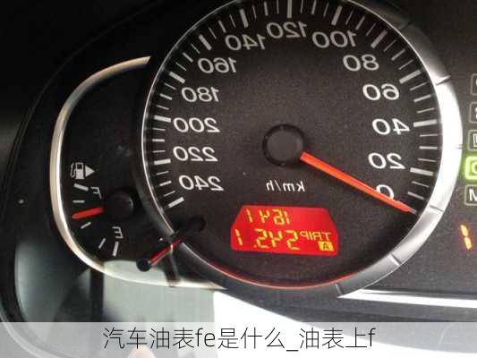 汽車油表fe是什么_油表上f