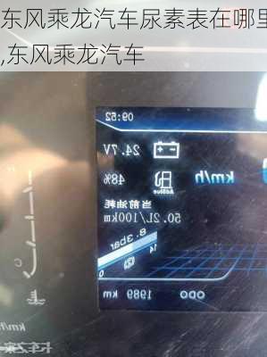 東風(fēng)乘龍汽車尿素表在哪里,東風(fēng)乘龍汽車
