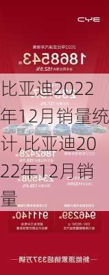 比亞迪2022年12月銷量統(tǒng)計,比亞迪2022年12月銷量