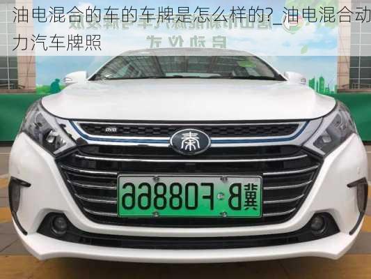 油電混合的車的車牌是怎么樣的?_油電混合動(dòng)力汽車牌照