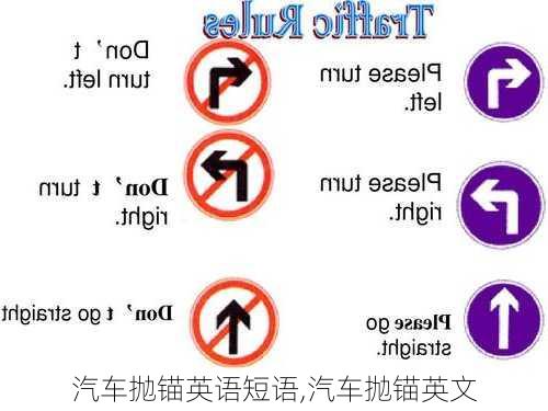 汽車拋錨英語短語,汽車拋錨英文