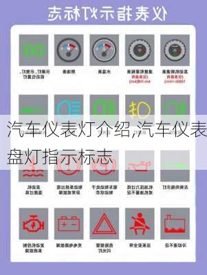 汽車儀表燈介紹,汽車儀表盤燈指示標(biāo)志