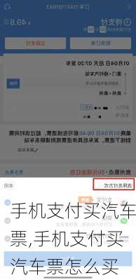 手機支付買汽車票,手機支付買汽車票怎么買