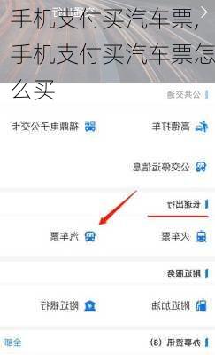 手機支付買汽車票,手機支付買汽車票怎么買