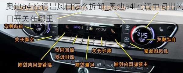 奧迪a4l空調(diào)出風(fēng)口怎么拆卸_奧迪a4l空調(diào)中間出風(fēng)口開關(guān)在哪里