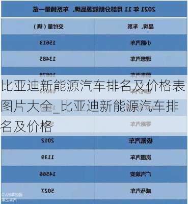 比亞迪新能源汽車排名及價格表圖片大全_比亞迪新能源汽車排名及價格