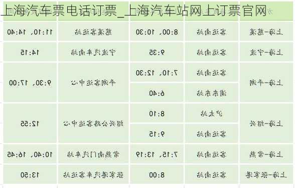 上海汽車(chē)票電話訂票_上海汽車(chē)站網(wǎng)上訂票官網(wǎng)