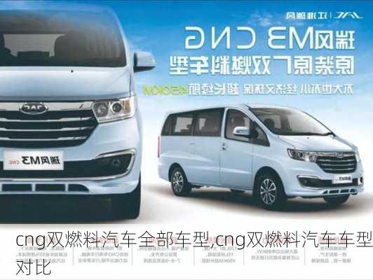 cng雙燃料汽車全部車型,cng雙燃料汽車車型對比