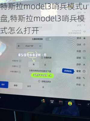 特斯拉model3哨兵模式u盤,特斯拉model3哨兵模式怎么打開