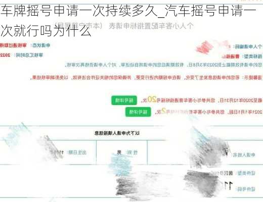 車牌搖號申請一次持續(xù)多久_汽車搖號申請一次就行嗎為什么