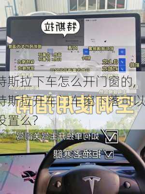 特斯拉下車怎么開門窗的,特斯拉開車門車窗下落可以設(shè)置么?