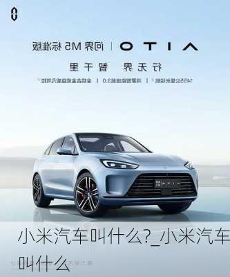 小米汽車叫什么?_小米汽車叫什么