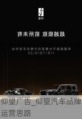 仰望廣告_仰望汽車品牌運(yùn)營(yíng)思路