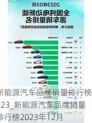 新能源汽車品牌銷量排行榜2023_新能源汽車品牌銷量排行榜2023年12月