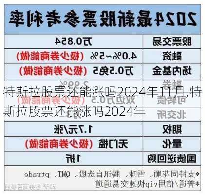 特斯拉股票還能漲嗎2024年11月,特斯拉股票還能漲嗎2024年