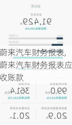 蔚來(lái)汽車財(cái)務(wù)報(bào)表,蔚來(lái)汽車財(cái)務(wù)報(bào)表應(yīng)收賬款