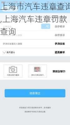 上海市汽車違章查詢,上海汽車違章罰款查詢