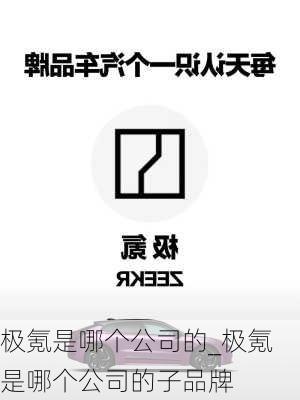 極氪是哪個公司的_極氪是哪個公司的子品牌