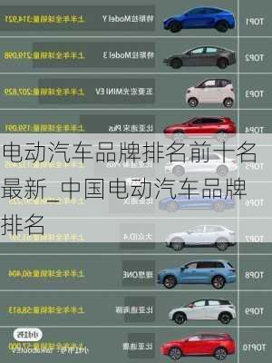 電動汽車品牌排名前十名最新_中國電動汽車品牌排名