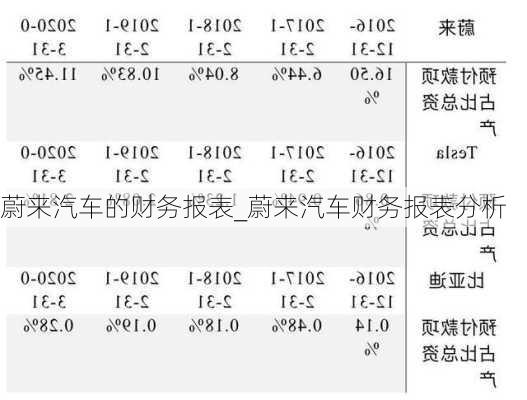 蔚來汽車的財務(wù)報表_蔚來汽車財務(wù)報表分析