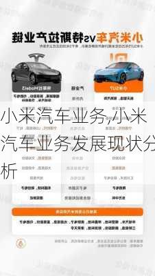 小米汽車業(yè)務(wù),小米汽車業(yè)務(wù)發(fā)展現(xiàn)狀分析