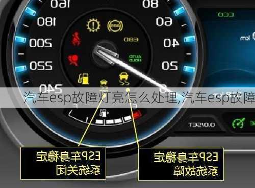 汽車esp故障燈亮怎么處理,汽車esp故障