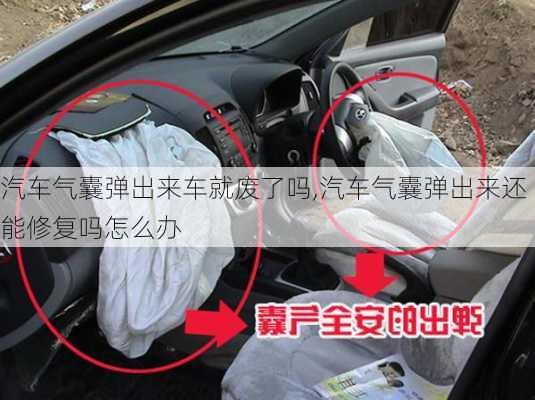 汽車氣囊彈出來車就廢了嗎,汽車氣囊彈出來還能修復(fù)嗎怎么辦