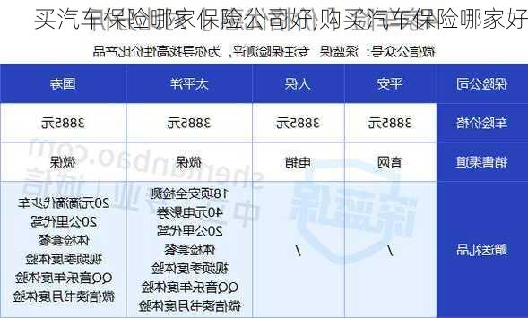 買汽車保險哪家保險公司好,購買汽車保險哪家好