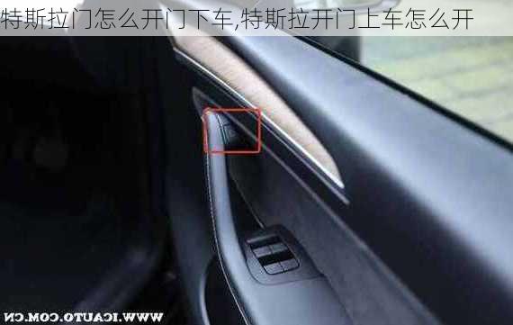 特斯拉門怎么開門下車,特斯拉開門上車怎么開