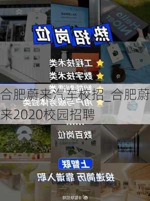 合肥蔚來汽車校招_合肥蔚來2020校園招聘