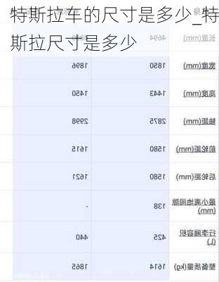 特斯拉車的尺寸是多少_特斯拉尺寸是多少